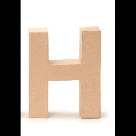 Papp-Buchstaben H 17,5x5,5cm